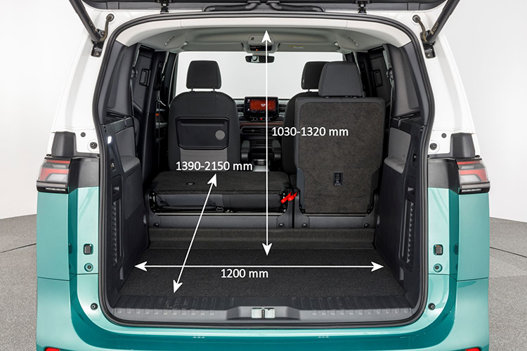 kofferruimte van de Volkswagen ID. Buzz